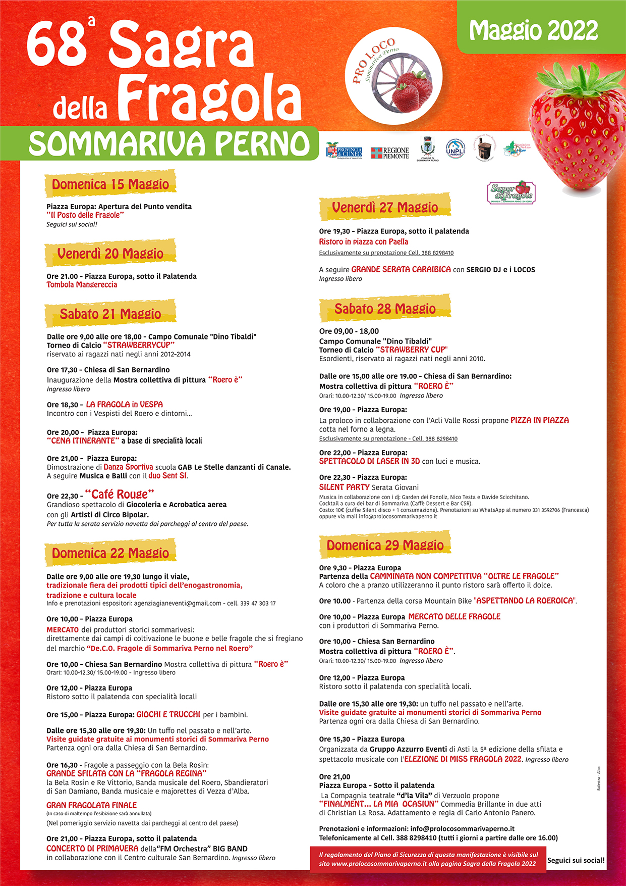 Sagra della Fragola 2022 Pro Loco Sommariva Perno Sagra della Fragola 2022 Pro Loco Sommariva Perno